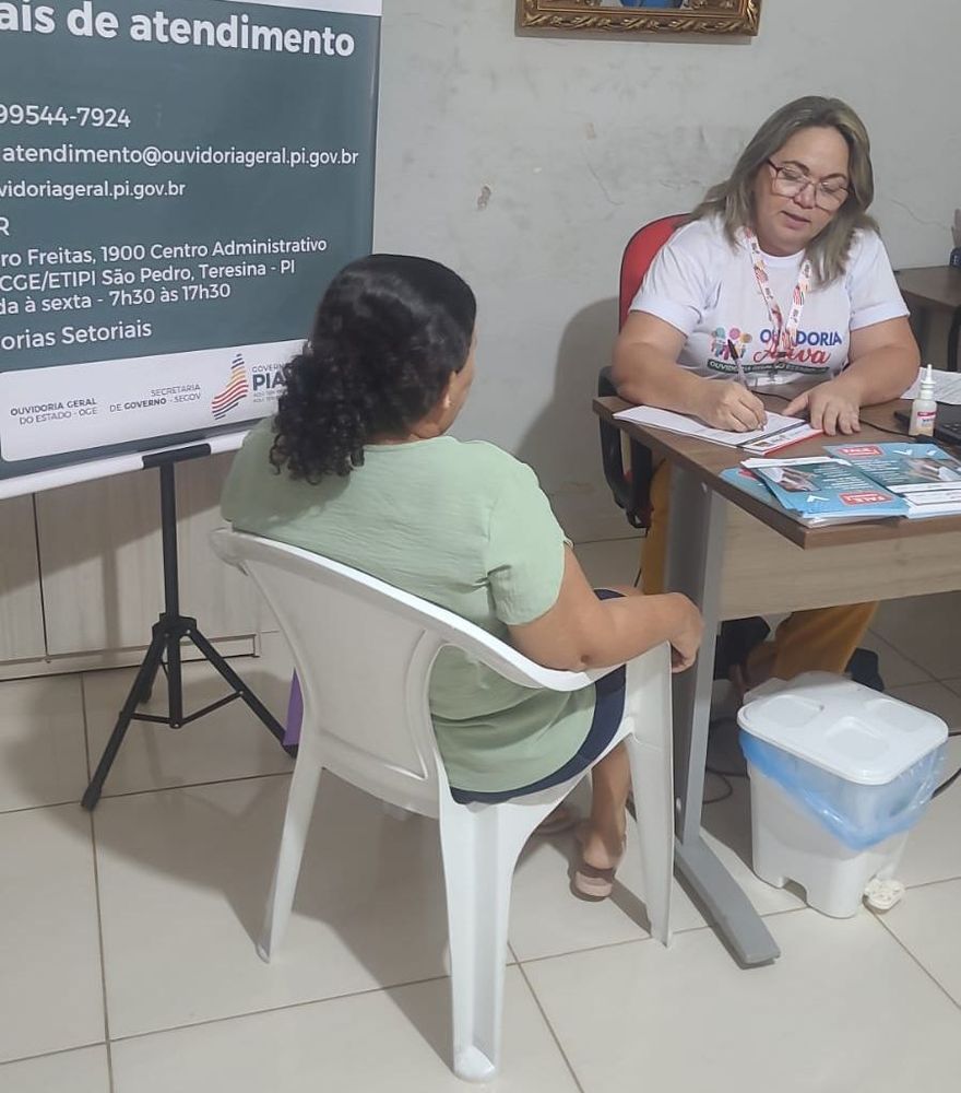 Ouvidoria-geral do Estado realiza atendimentos durante ação da Justiça Itinerante em Novo Santo Antônio