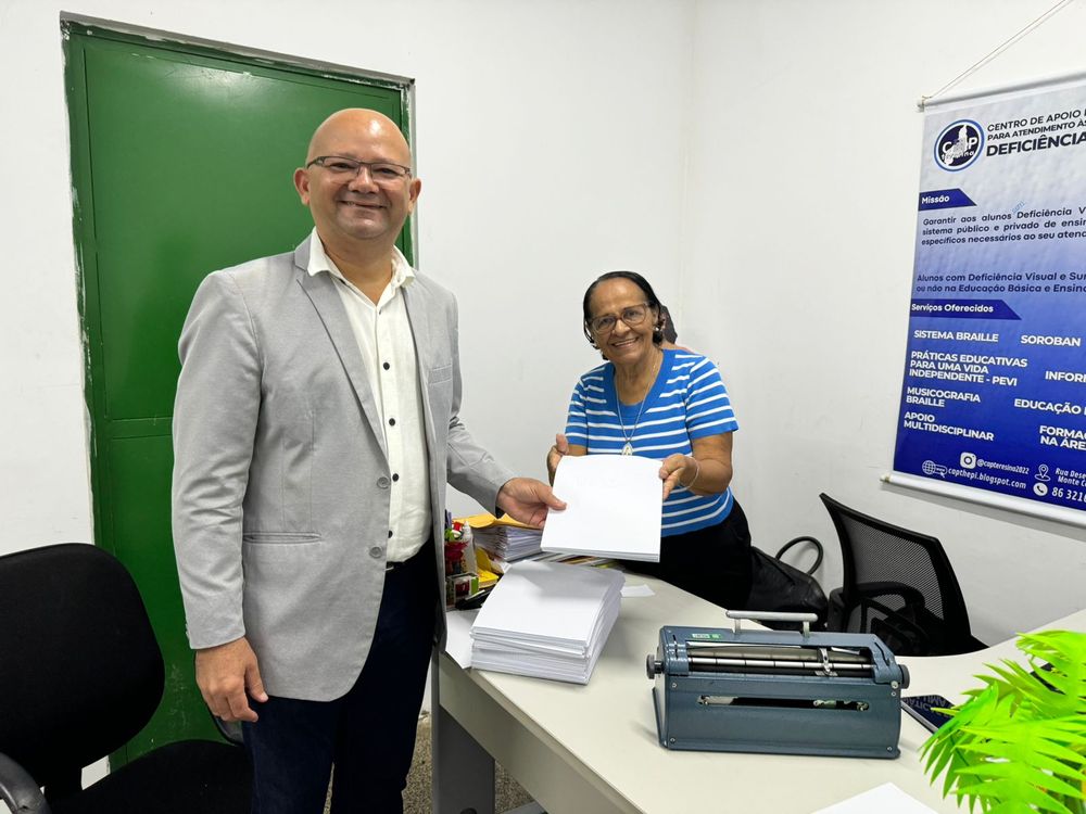 Ouvidoria-Geral do Estado do Piauí promove inclusão com materiais em braille