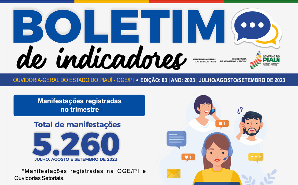 Ouvidoria Geral do Estado apresenta 3º Boletim de Indicadores