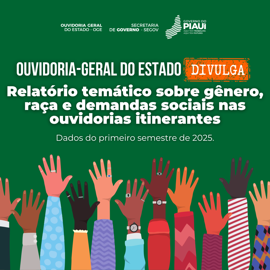 Ouvidoria-Geral do Estado divulga relatório temático sobre gênero, raça e demandas sociais nas ouvidorias itinerantes
