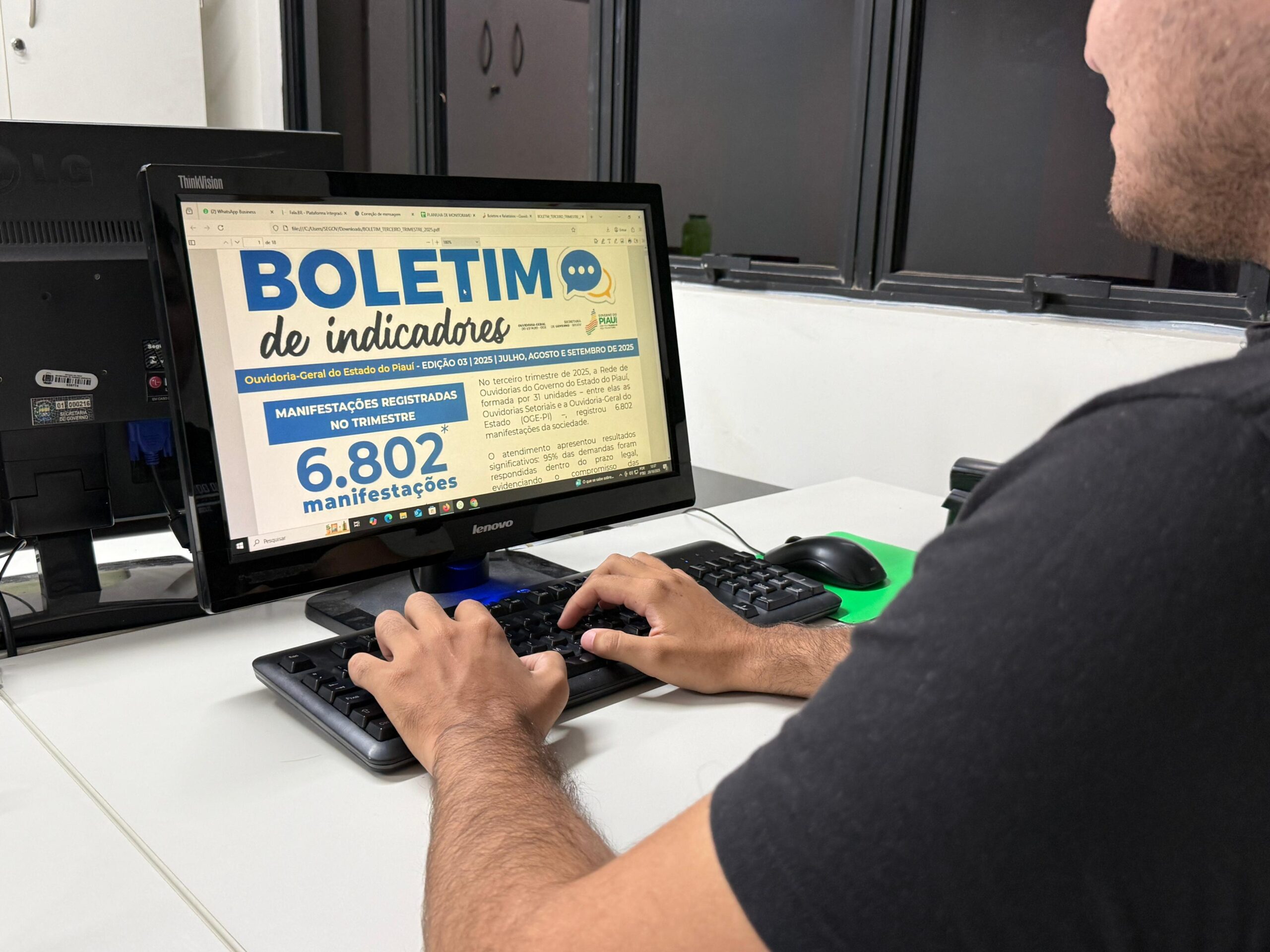 Ouvidoria-Geral do Estado divulga boletim trimestral com resultados e ações do órgão