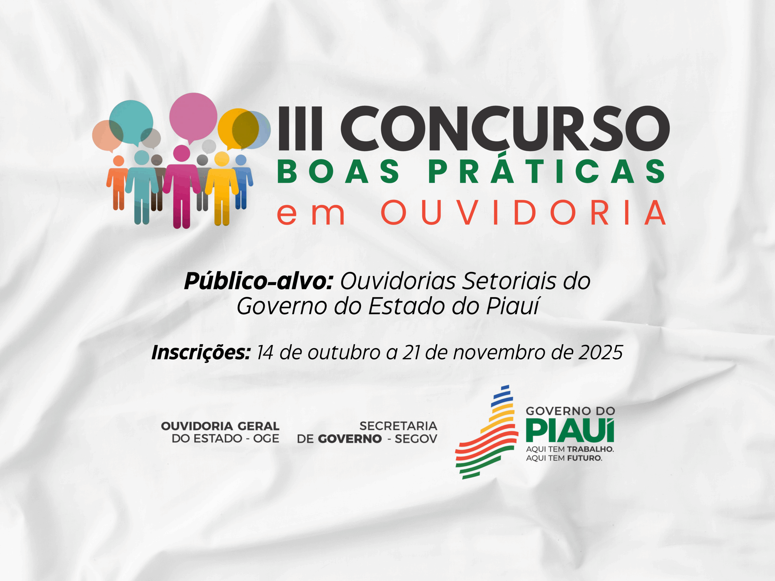 Inscrições para o III Concurso de Boas Práticas em Ouvidoria encerram nesta sexta (21)