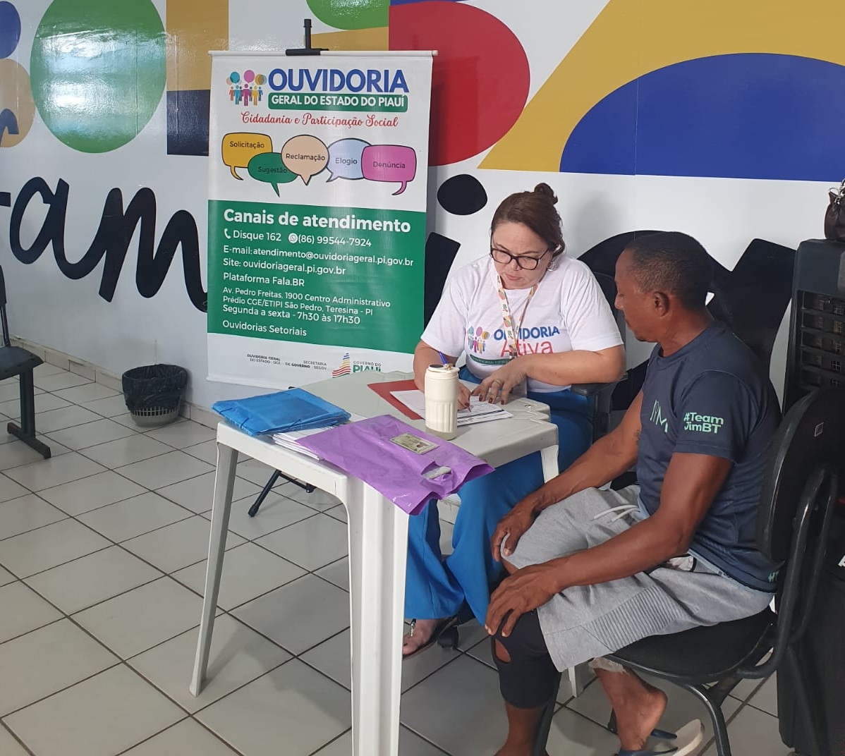 Ouvidoria-Geral do Estado do Piauí realiza escuta ativa em Parnaíba